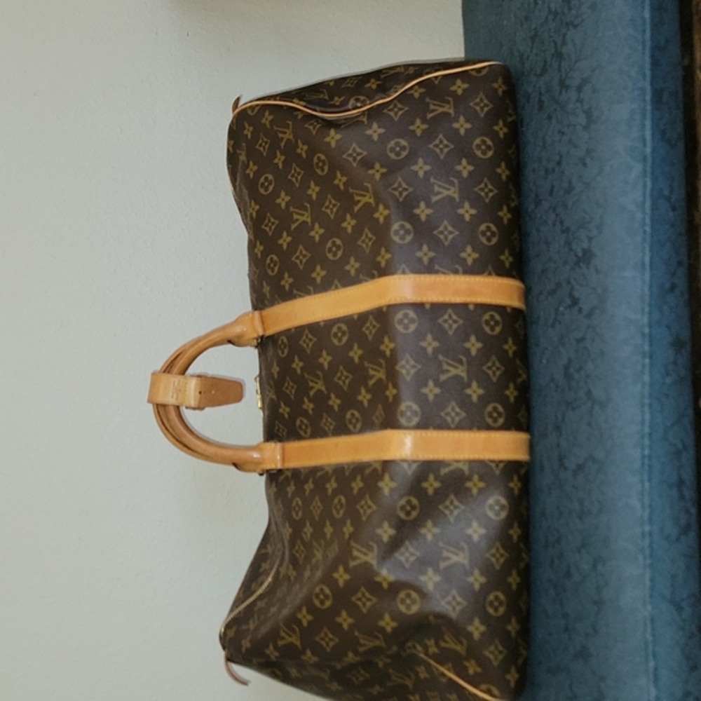 Authentic Louis Vuitton Vintage 55 Carryall in Monogram Print